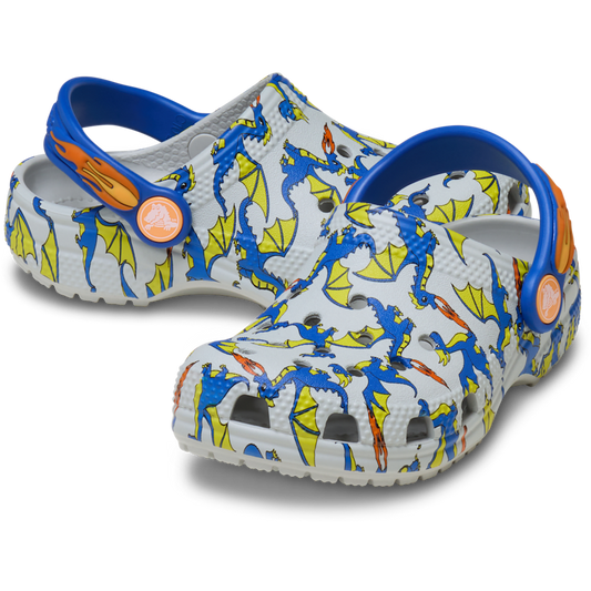 Toddler Classic Dragon Graphic Clog - US 7441