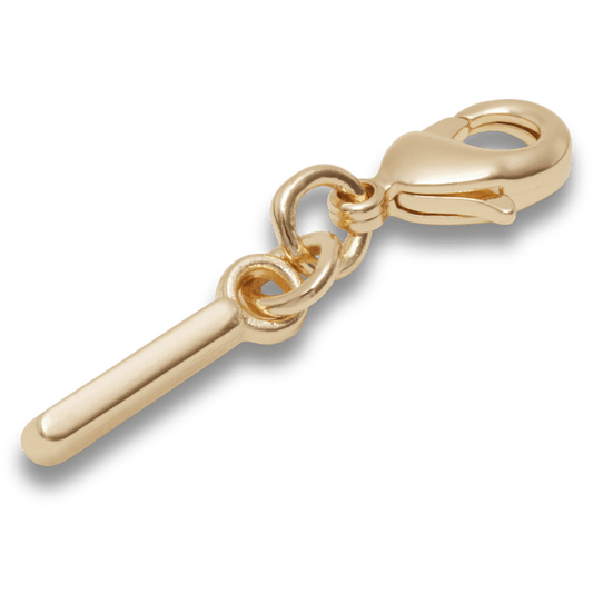 Gold Letter I Charm - US 6702