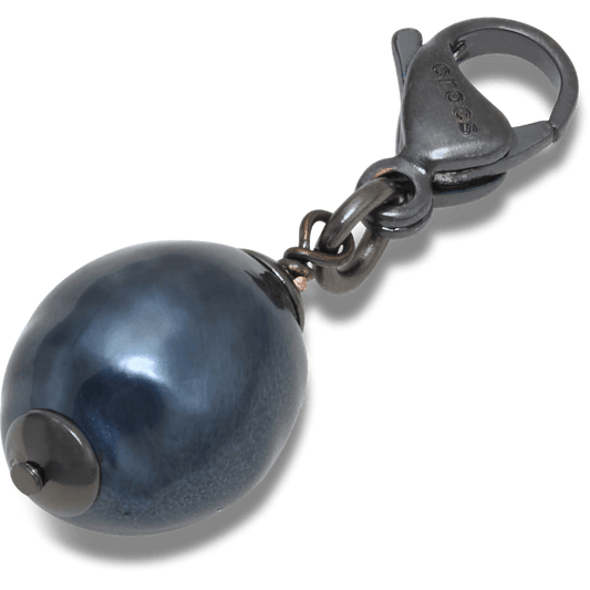 Silver Black SMT Pearl Charm - US 1746