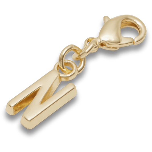 Gold Letter N Charm - US 5243