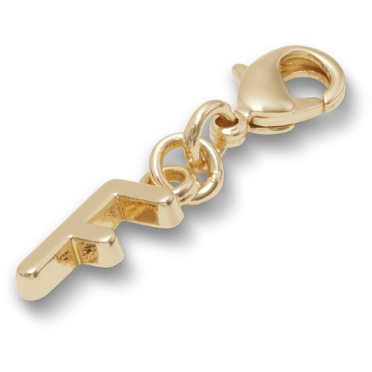 Gold Letter F Charm - US 2079