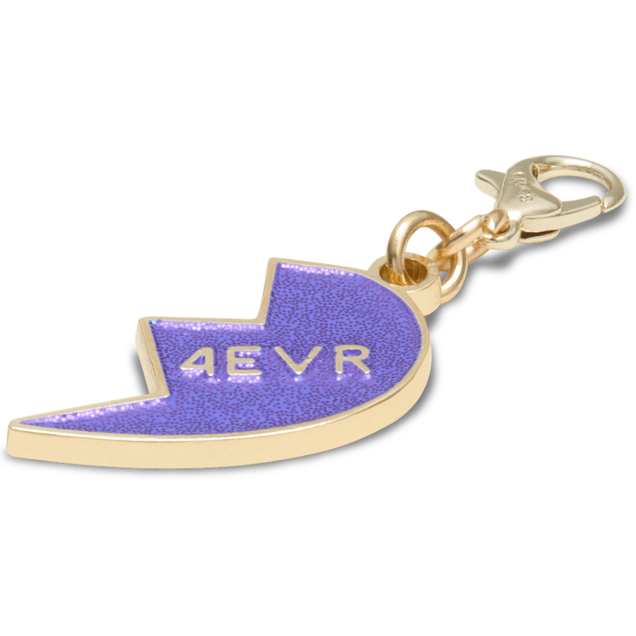 Purple Glitter BFF Charm Right - US 5843
