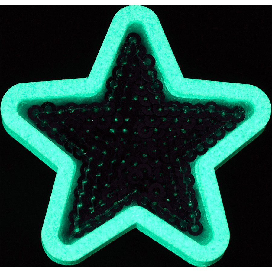 Purple Sequin Star - US 4005