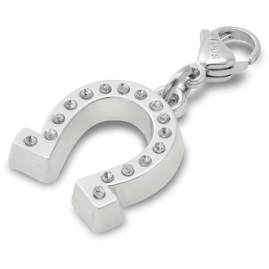 Lucky Silver Horseshoe Charm - US 1018
