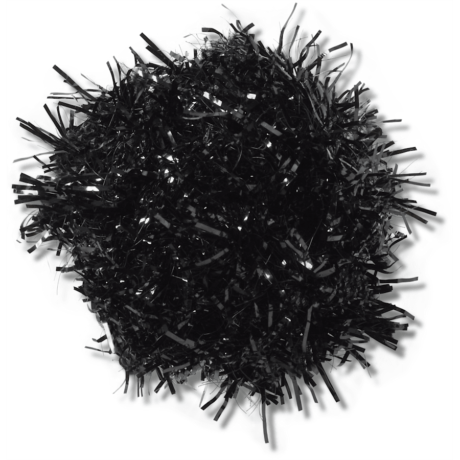 Black Tinsel Pom - US 4254