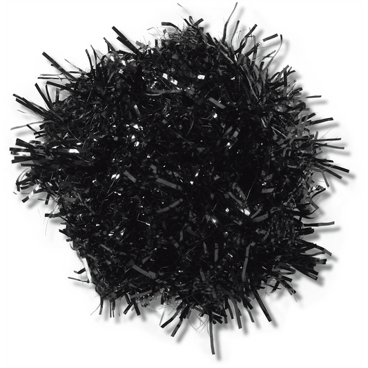 Black Tinsel Pom - US 4254