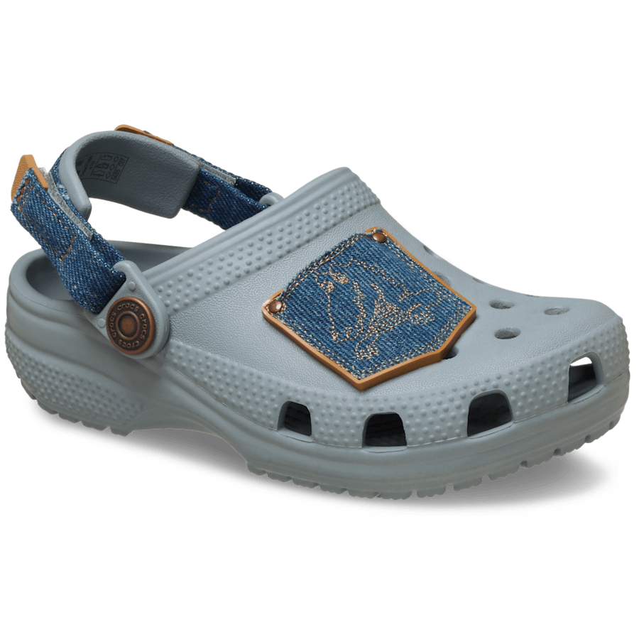 Toddler Classic Denim Adjustable Backstrap Clog - US 8011