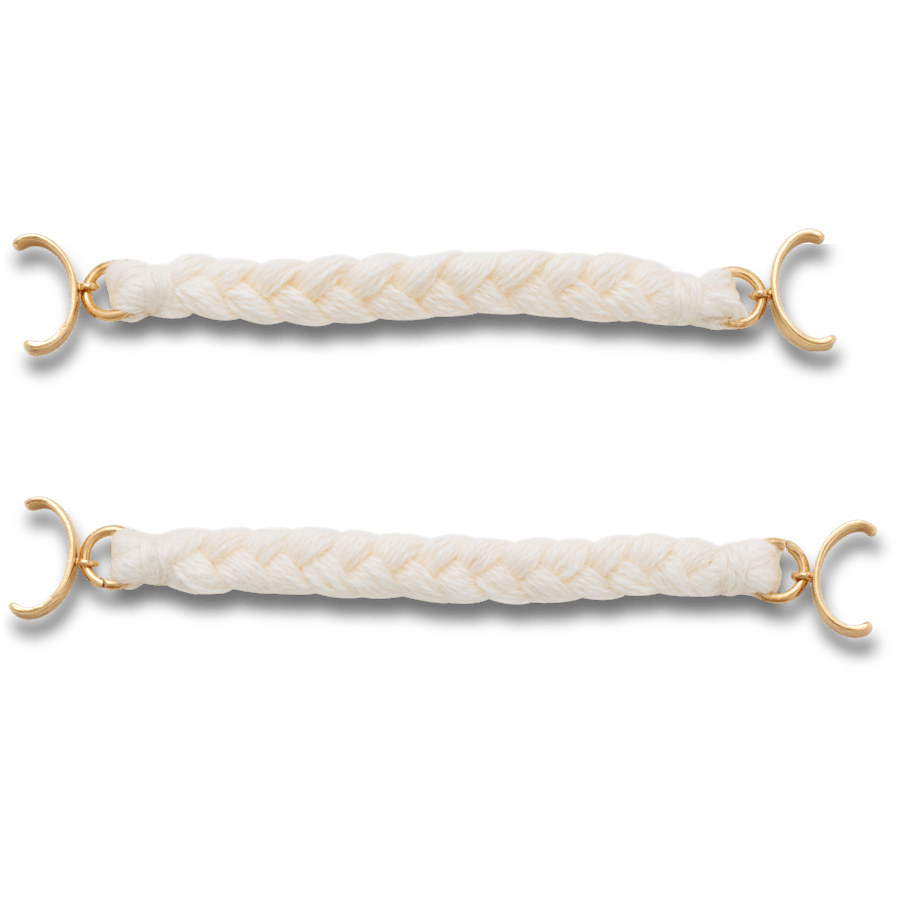 White Woven Sandal Chain 2 Pack - US 5969