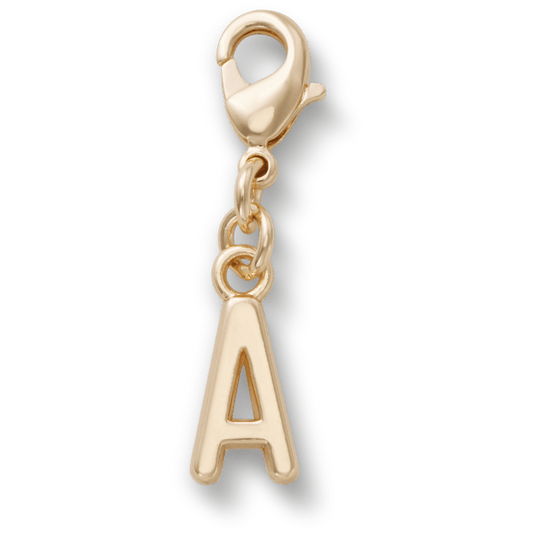 Gold Letter A Charm - US 2497
