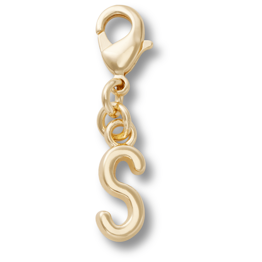 Gold Letter S Charm - US 4403