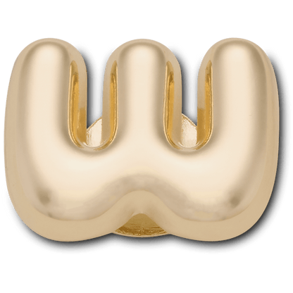 Gold Bubble Letter W - US 5634