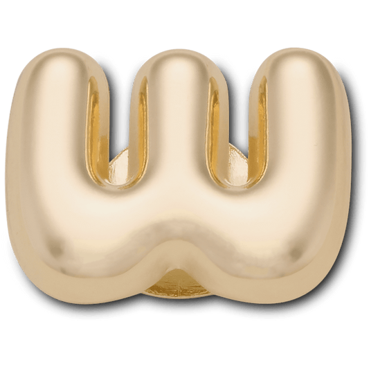 Gold Bubble Letter W - US 5634