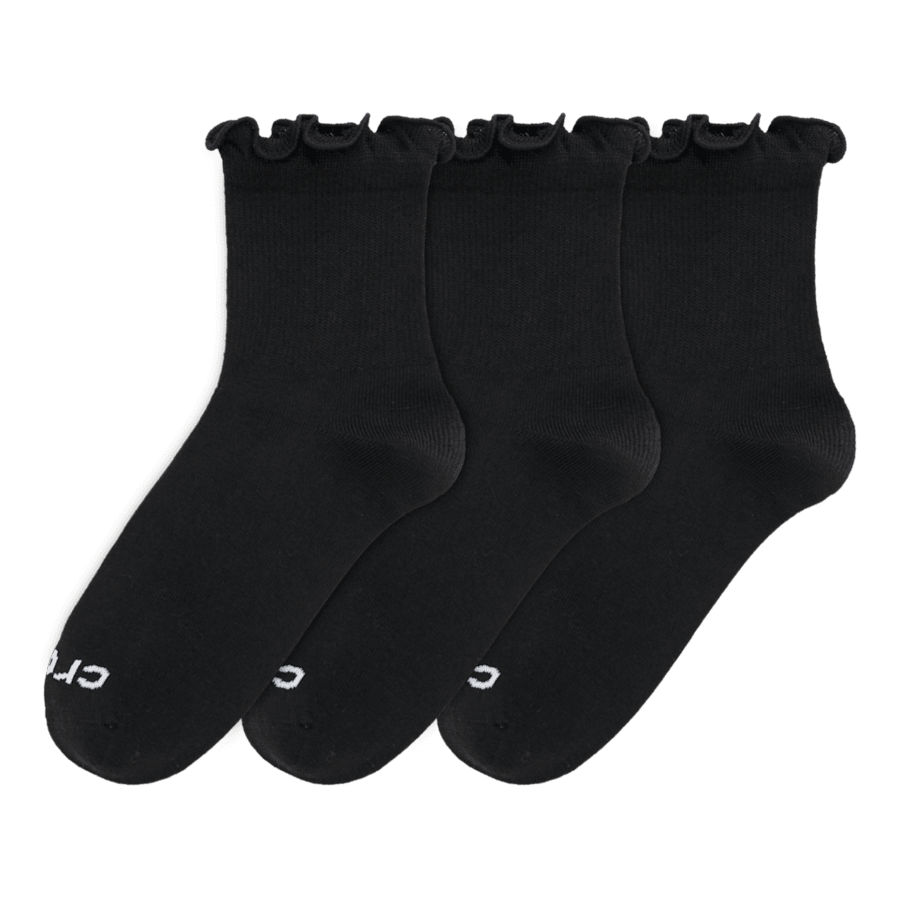 CrocsSocks Ruffle Ankle 3 PK - US 4453
