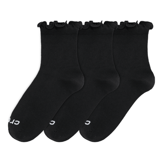 CrocsSocks Ruffle Ankle 3 PK - US 4453
