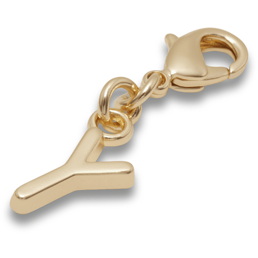 Gold Letter Y Charm - US 7402