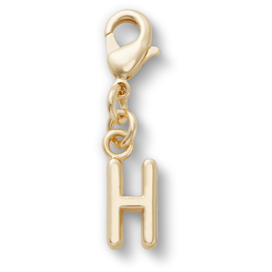 Gold Letter H Charm - US 1390
