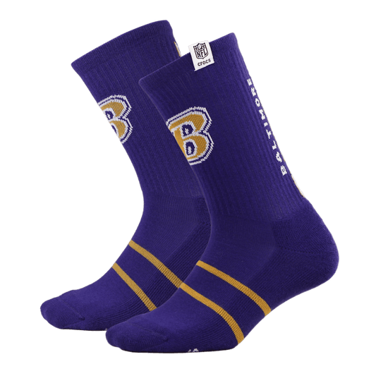 NFL Baltimore Ravens Crocs Socks - US 4910