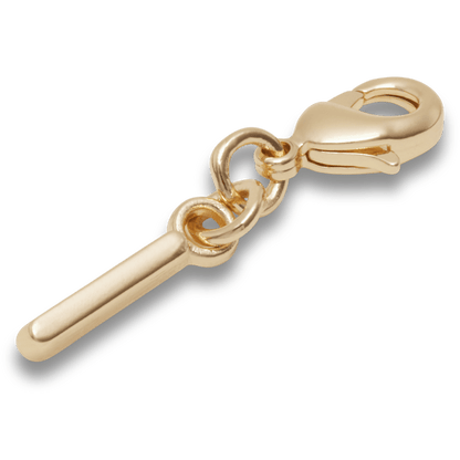Gold Letter I Charm - US 6702