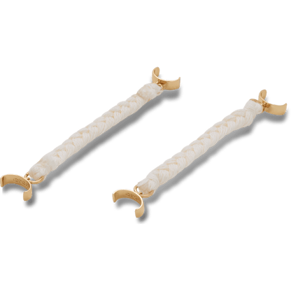 White Woven Sandal Chain 2 Pack - US 5969