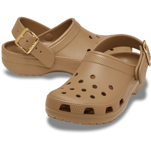 Classic Metallic Buckle Clog - US 2863