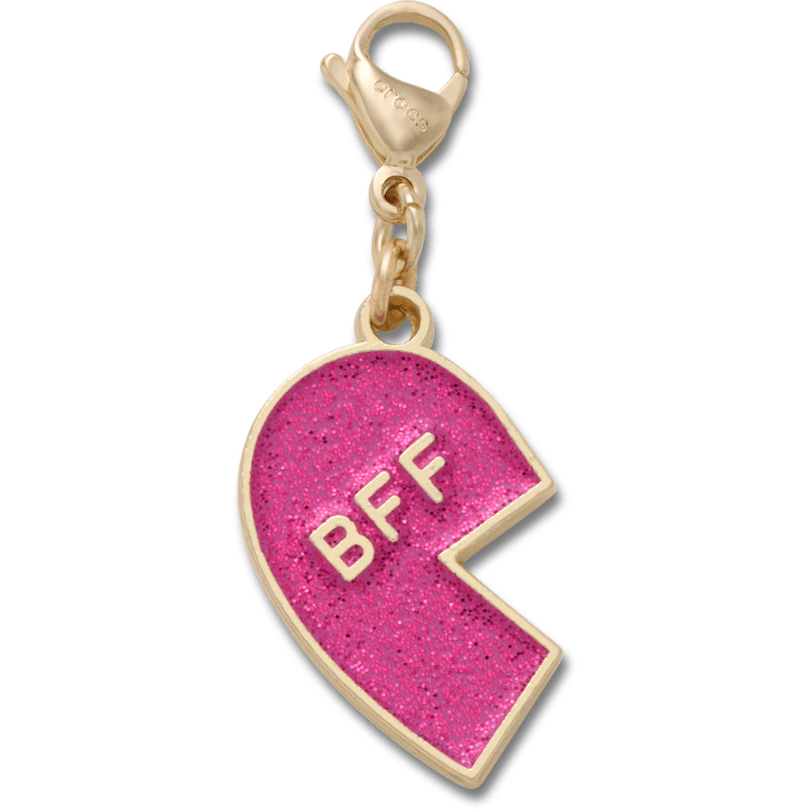 Pink Glitter BFF Charm Left - US 6719