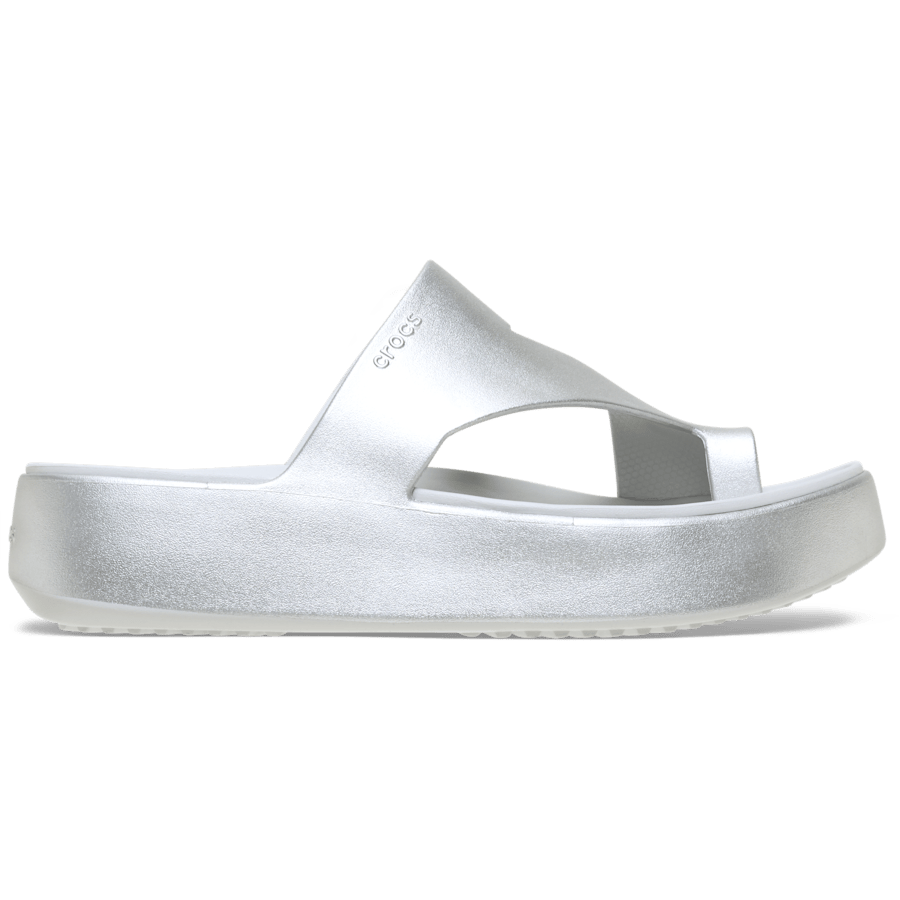 Getaway Platform Toe Loop Metallic Sandal - US 7223