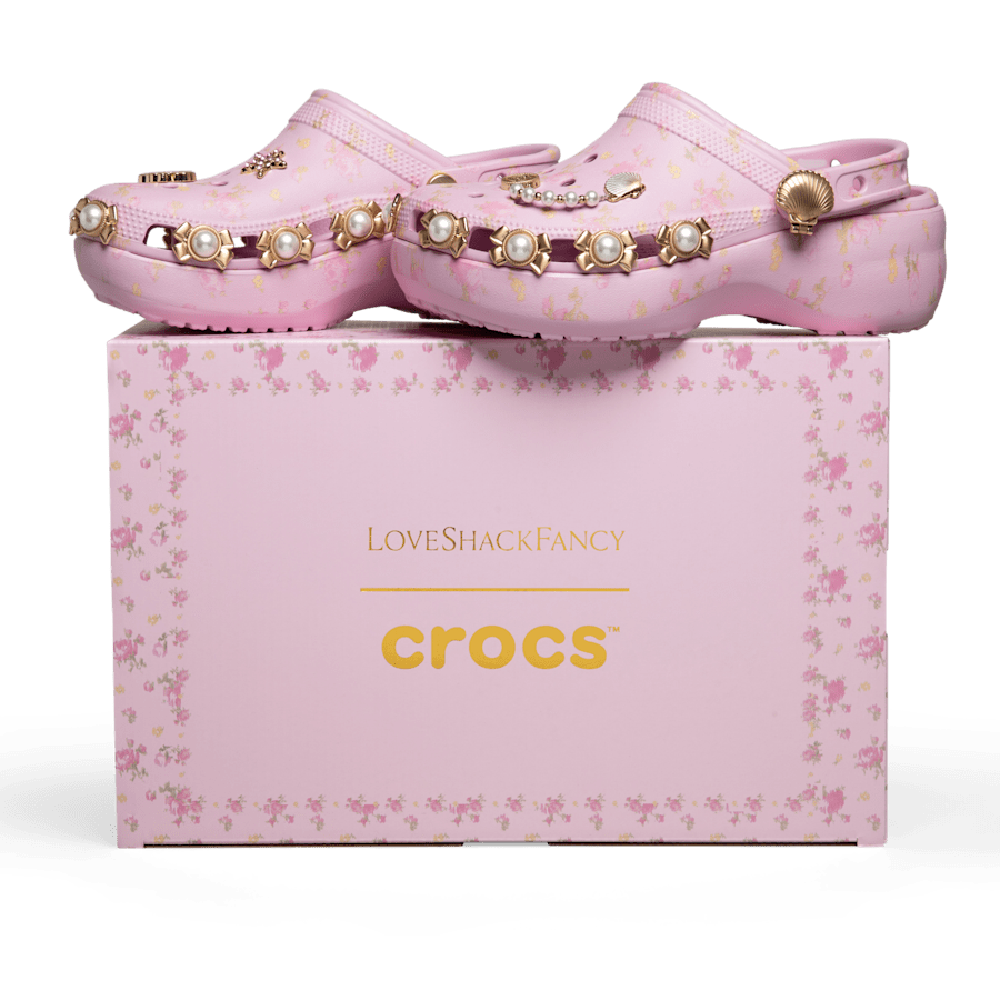 LoveShackFancy Classic Platform Clog - US 7714