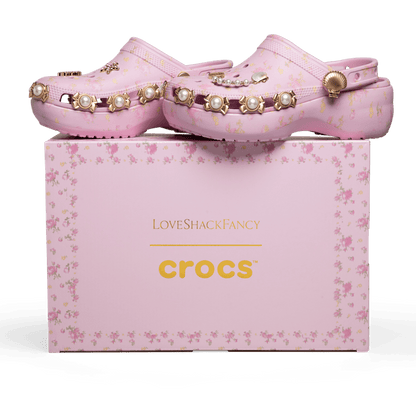 LoveShackFancy Classic Platform Clog - US 7714