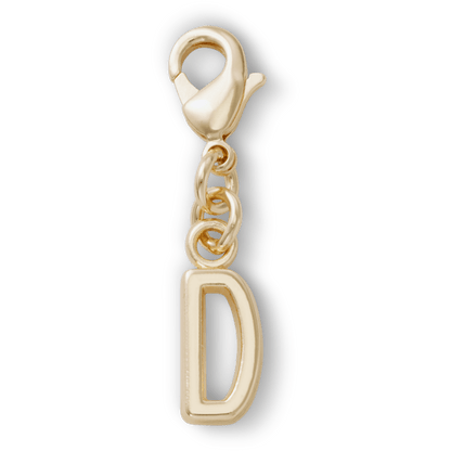 Gold Letter D Charm - US 6710