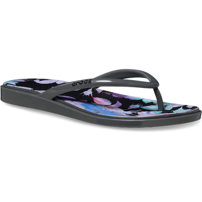 Miami Round Toe Dark Floral Flip - US 1356