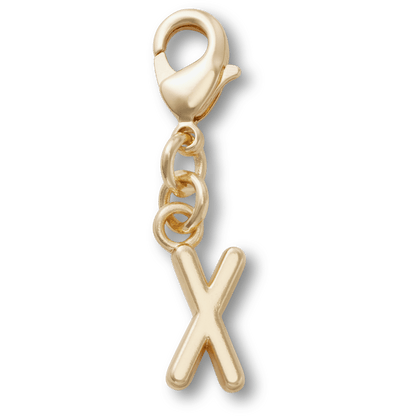 Gold Letter X Charm - US 6005