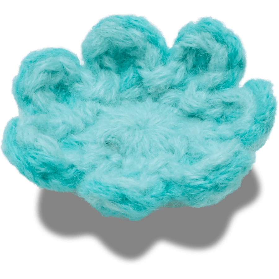 Crochet Blue Flower - US 1738