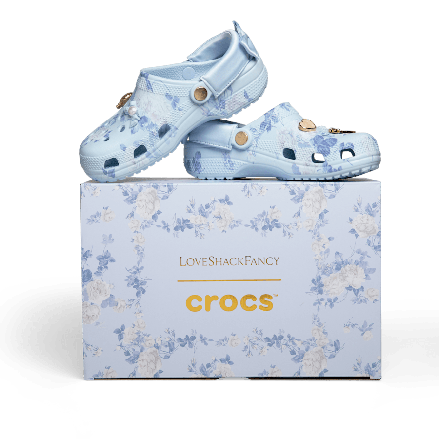 LoveShackFancy Blue Classic Clog - US 4131