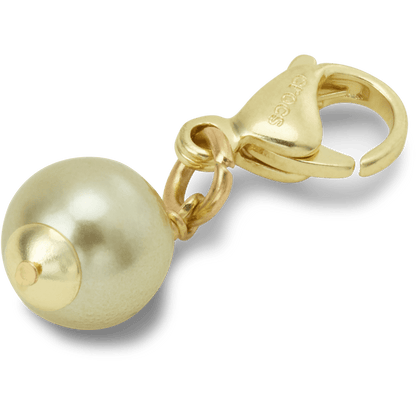 Gold and Green SMT Pearl Charm - US 2217