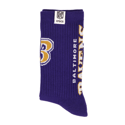 NFL Baltimore Ravens Crocs Socks - US 4910