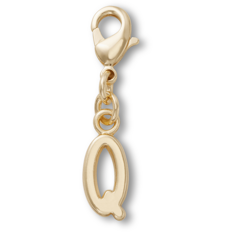Gold Letter Q Charm - US 9633