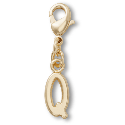 Gold Letter Q Charm - US 9633