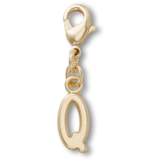 Gold Letter Q Charm - US 9633