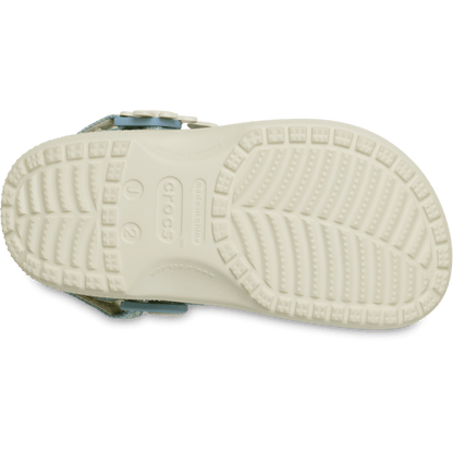Kids’ Classic Denim Flower Adjustable Backstrap Clog - US 6760