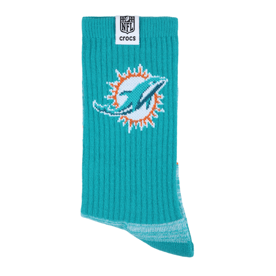 NFL Miami Dolphins Crocs Socks - US 4354