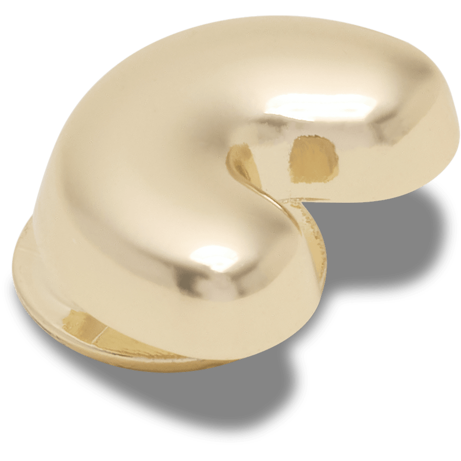 Gold Bubble Letter C - US 6491