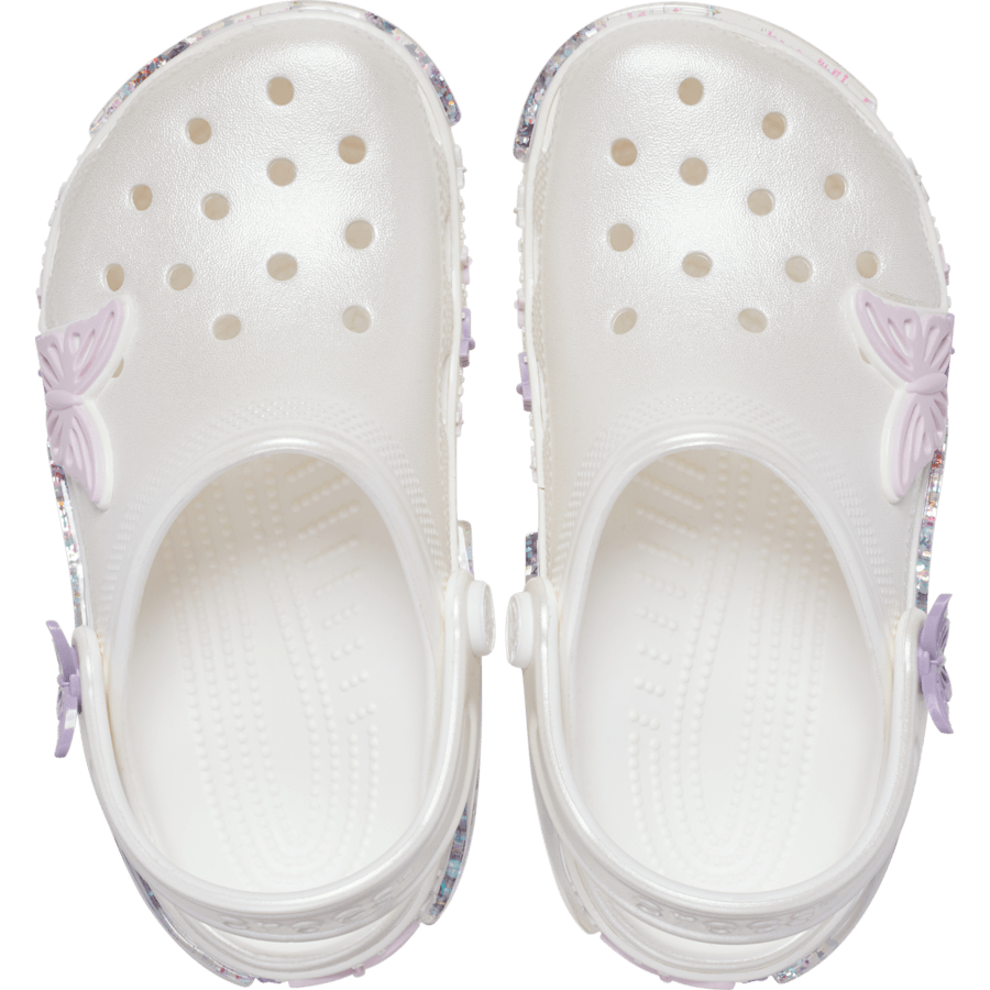 Kids' Classic Butterfly Sparkle Shaker Clog - US 9809