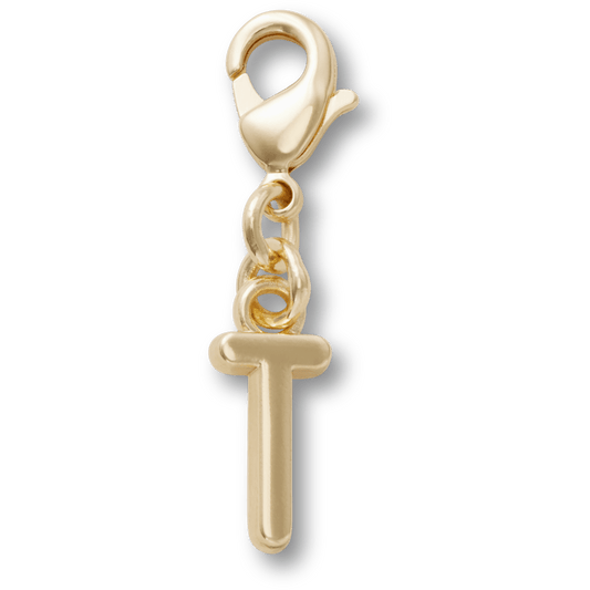 Gold Letter T Charm - US 3087