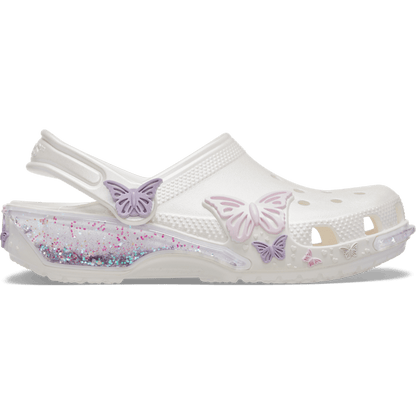 Kids' Classic Butterfly Sparkle Shaker Clog - US 9809