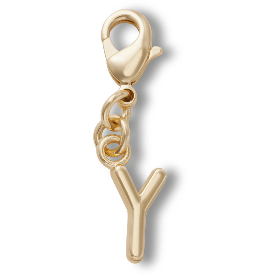 Gold Letter Y Charm - US 7402