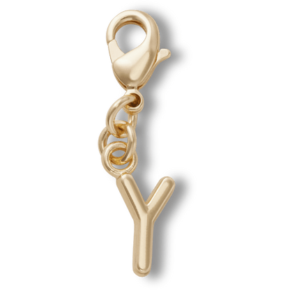 Gold Letter Y Charm - US 7402