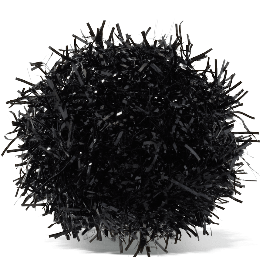 Black Tinsel Pom - US 4254