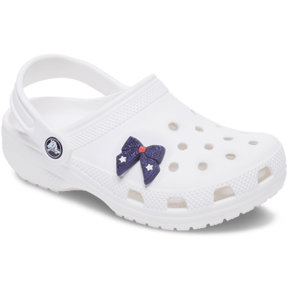 Glittery Blue Bow - US 8740