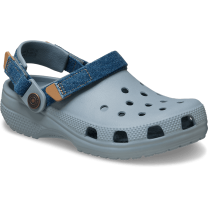 Kids' Classic Denim Adjustable Backstrap Clog - US 4796