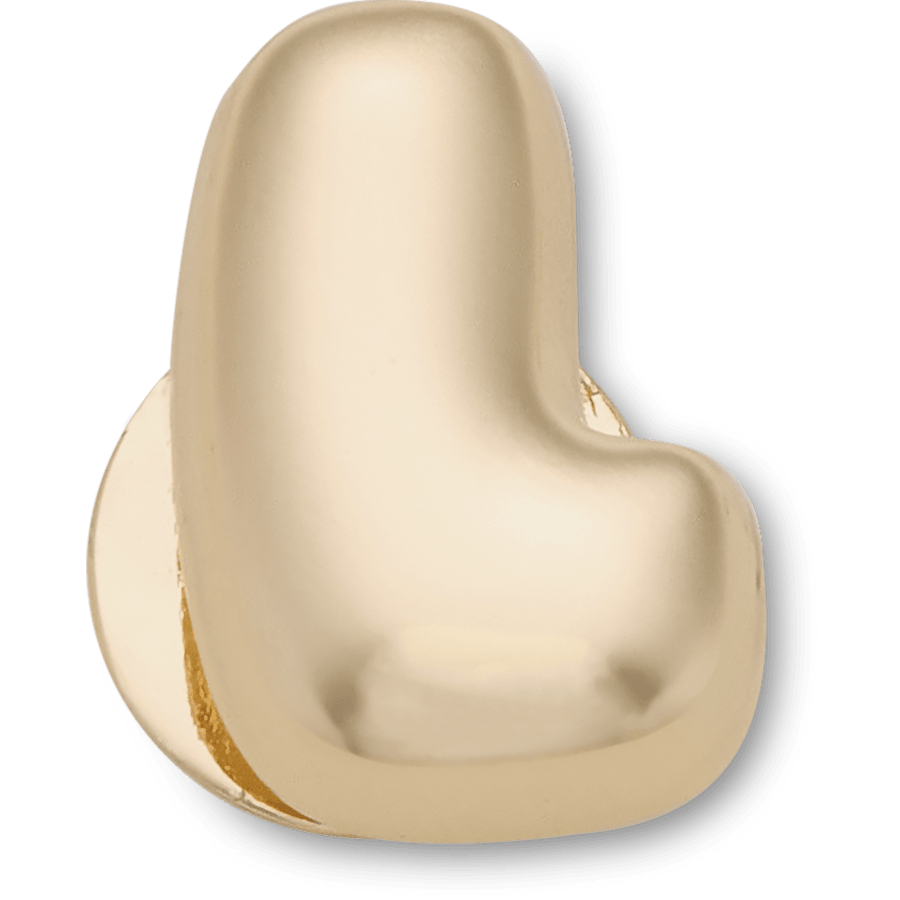 Gold Bubble Letter L - US 5542